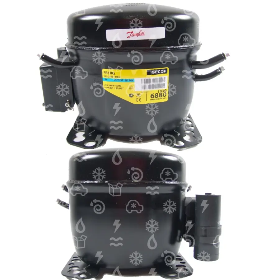 kompresor SECOP / DANFOSS FR10GX, LBP/HBP - R134a, 220-240 V, 50 Hz